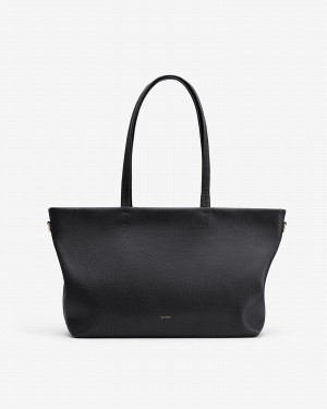 Bolso Tote Cuyana Small Easy Cremallera Mujer Negras | RVX2796DE