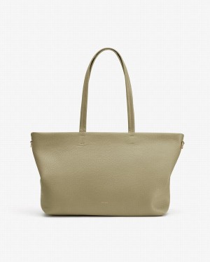 Bolso Tote Cuyana Small Easy Cremallera Mujer Verde | AXQ2316NY