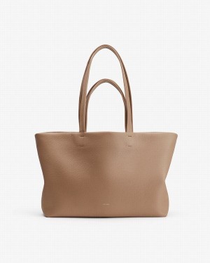 Bolso Tote Cuyana Small Easy Mujer Kaki | BAB378OT