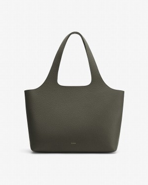 Bolso Tote Cuyana System Mujer Verde Oscuro | ZNS4848BE