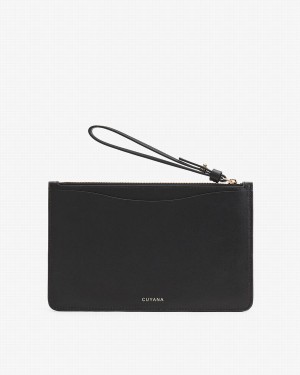 Carteras Cuyana Slim Wristlet Mujer Negras | KFJ148RC