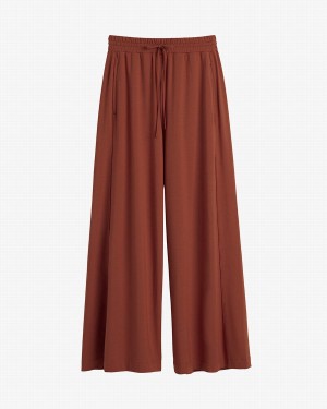 Pantalon Cuyana Anchos-Leg Drawstring Mujer Rojas | MDB71JM