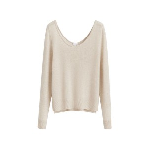 Suéteres Cuyana Single-Origin Cashmere Scoop Neck Mujer Blancas | ZBL8656JW