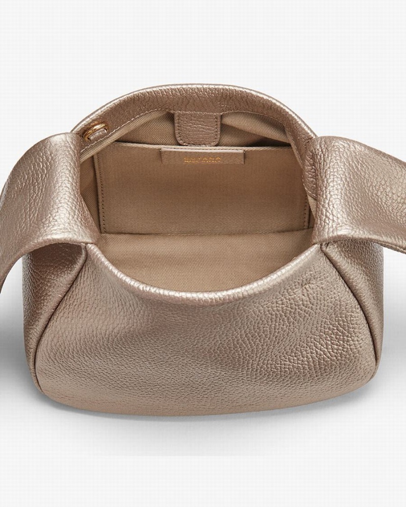 Bolsa De Hombro Cuyana Mini Bow Mujer Doradas | CGF5947DX