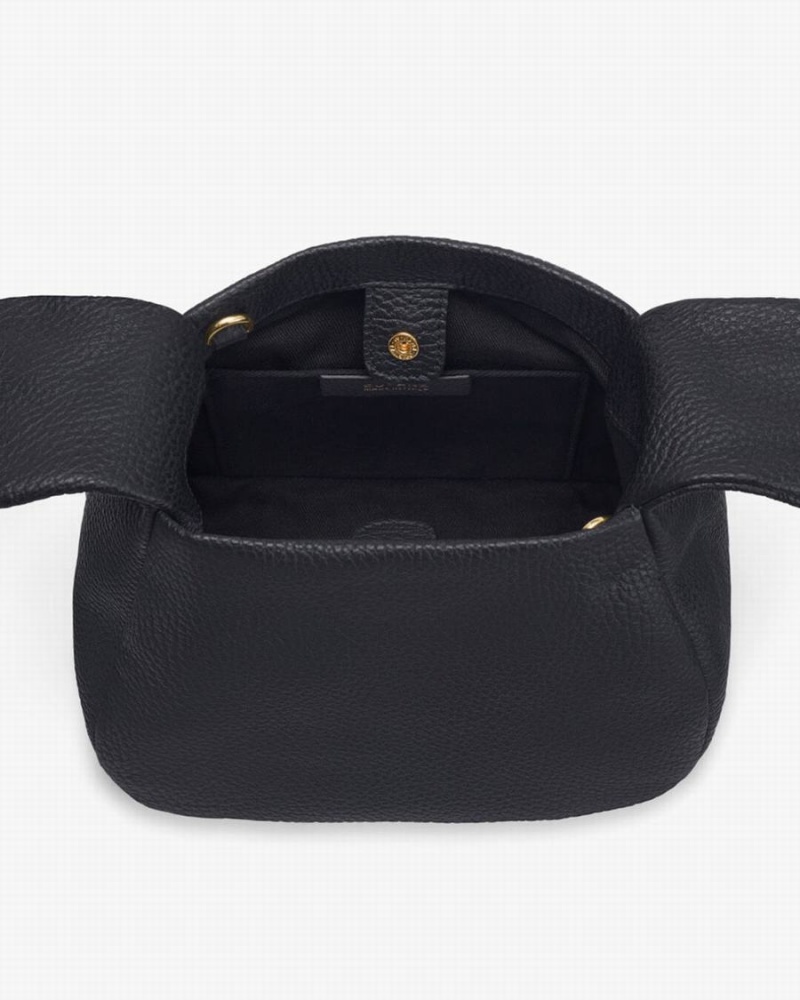 Bolsa De Hombro Cuyana Mini Bow Mujer Negras | OAN5797CX