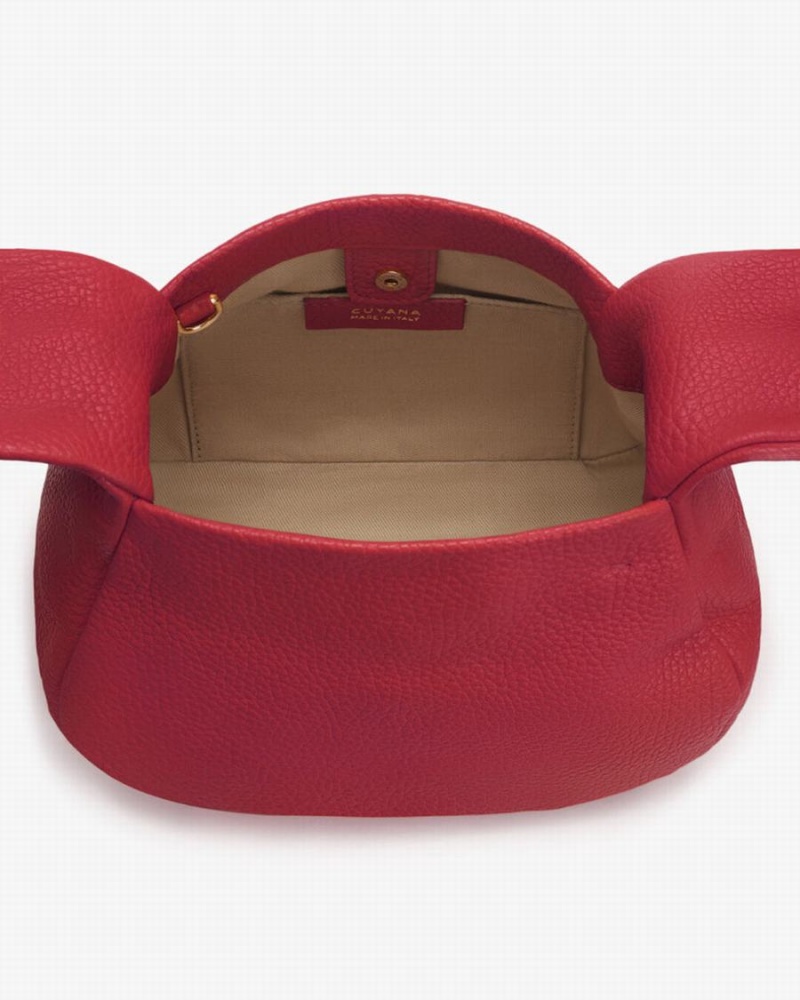 Bolsa De Hombro Cuyana Mini Bow Mujer Rosas Rojas | NFZ429IN