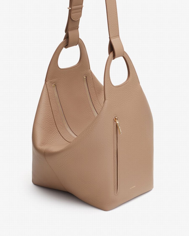 Bolsa De Hombro Cuyana Paloma Mujer Kaki | GZQ5245DF