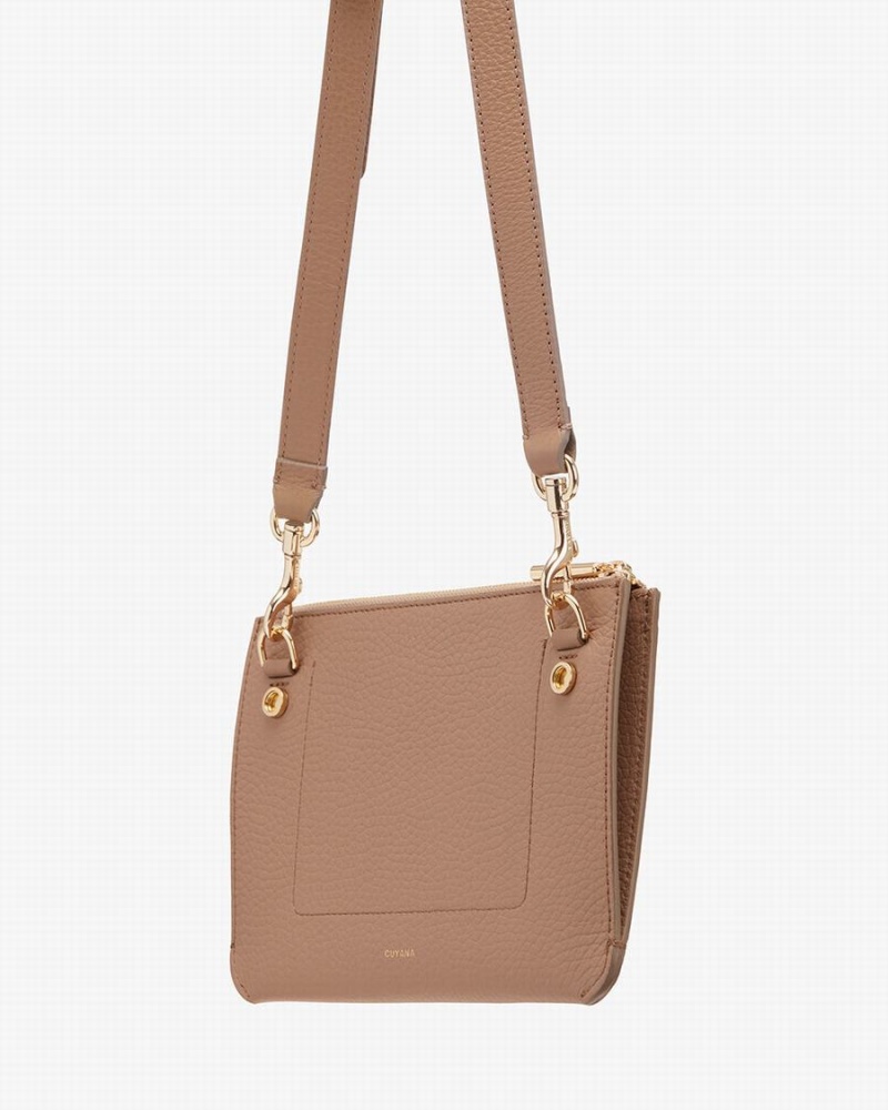 Bolso Pequeño Cuyana System Cremallera Mujer Kaki | WMZ789DU