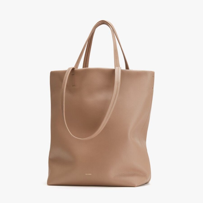 Bolso Tote Cuyana Altas Easy Mujer Kaki | DUO331WH