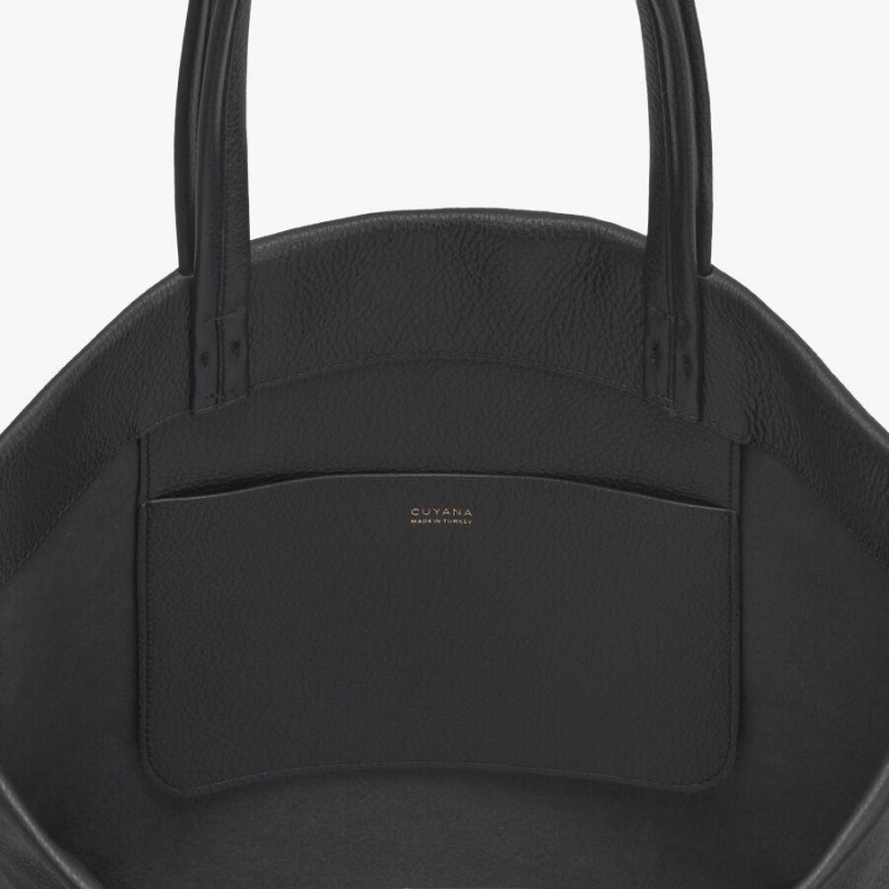 Bolso Tote Cuyana Altas Easy Mujer Negras | OEG3823LE