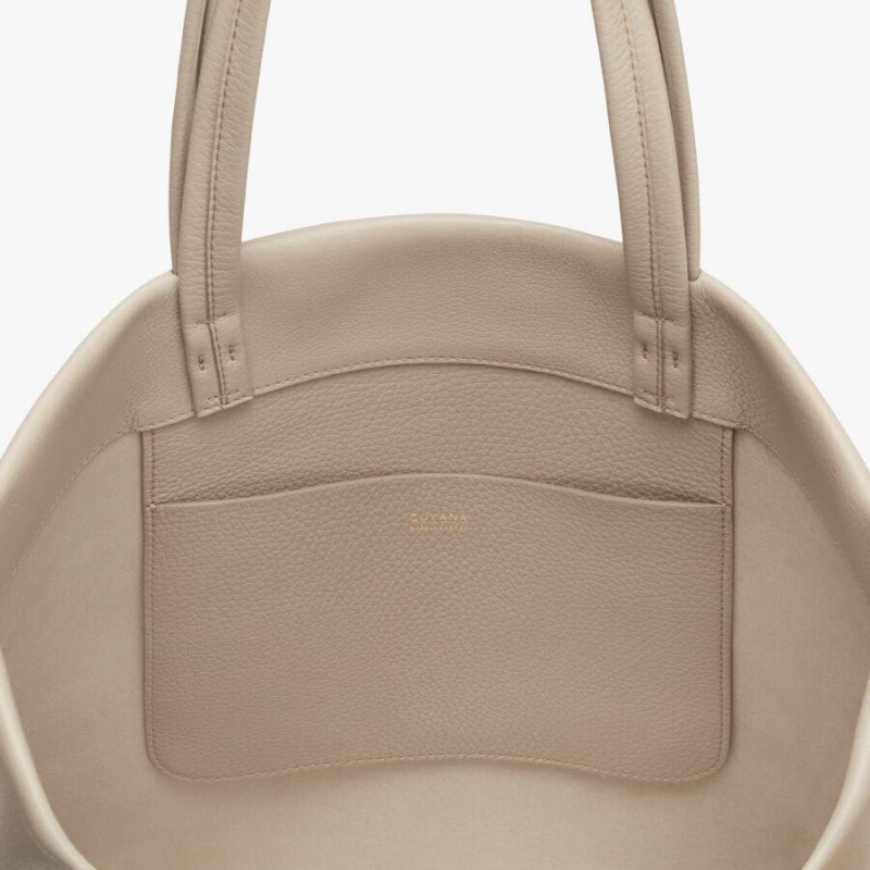 Bolso Tote Cuyana Classic Easy Mujer Gris | KZS2833PZ