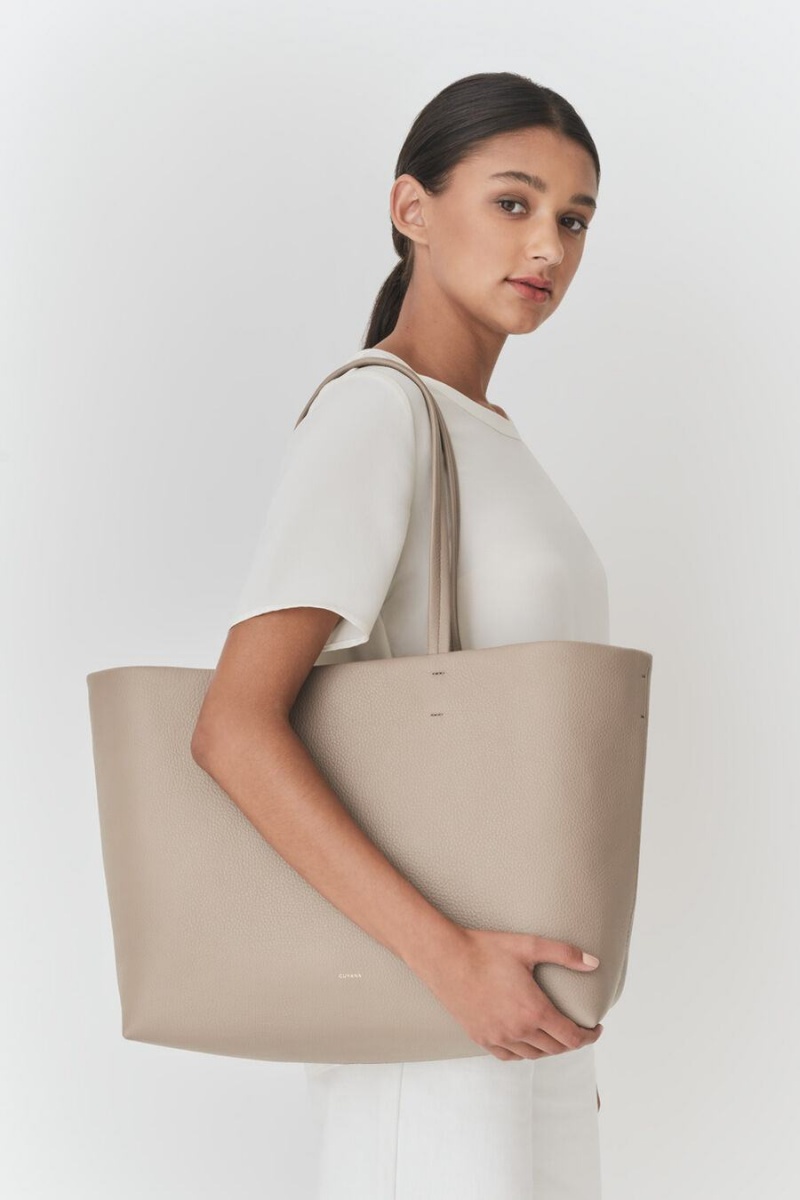 Bolso Tote Cuyana Classic Easy Mujer Gris | KZS2833PZ