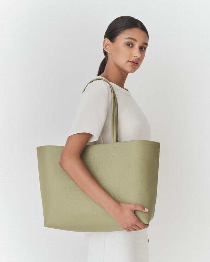 Bolso Tote Cuyana Classic Easy Mujer Verde | FAV775CA