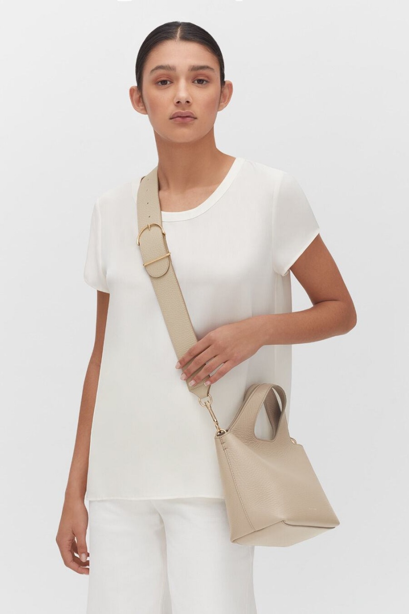 Bolso Tote Cuyana Mini System Mujer Gris | XMO396HT