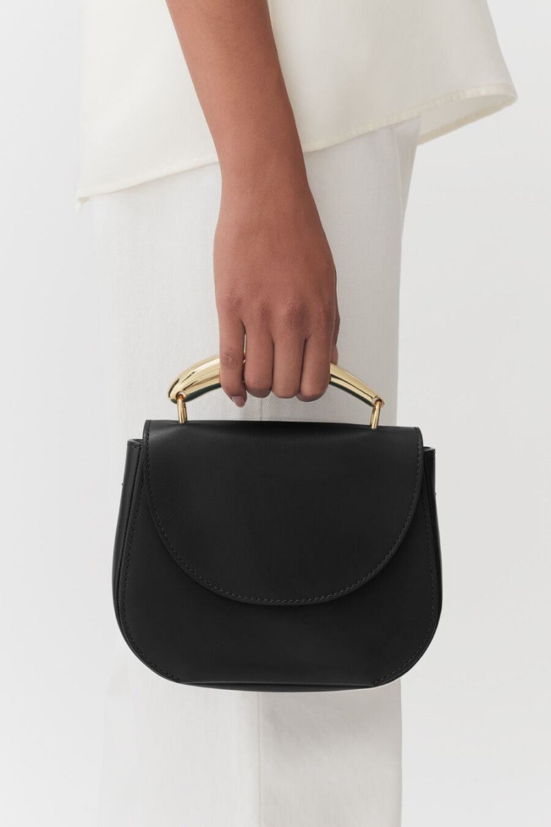 Bolso Tote Cuyana Sculpted Handle Mujer Negras | FWM6285LJ