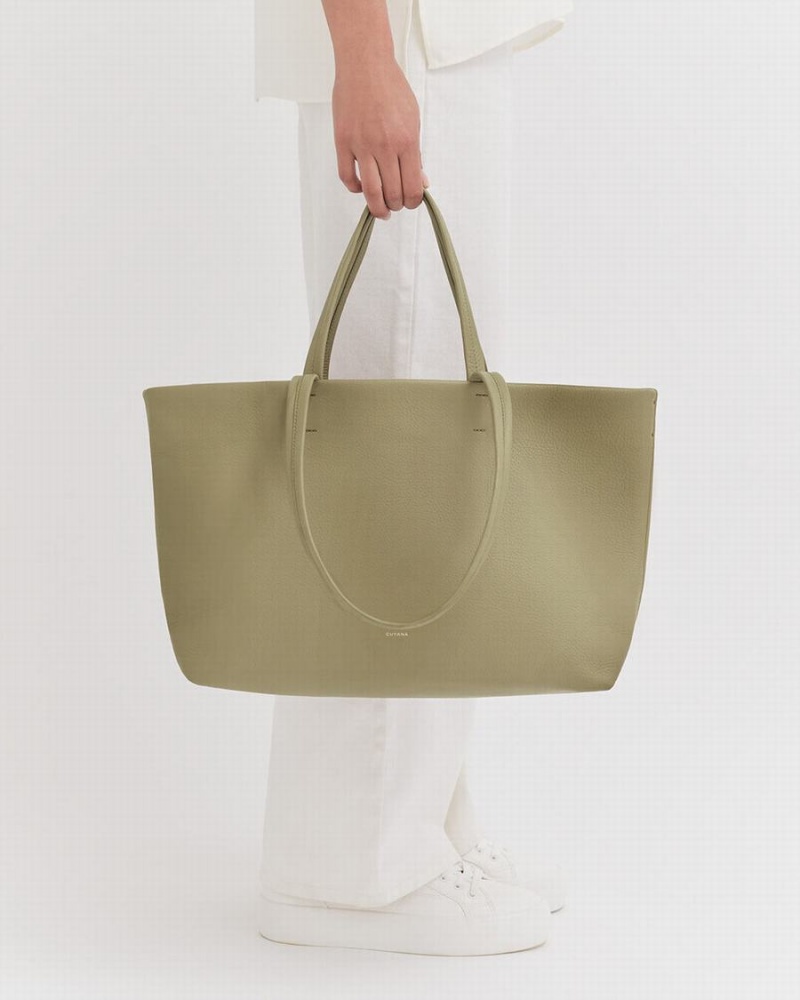 Bolso Tote Cuyana Small Easy Mujer Verde | SIW2189OR