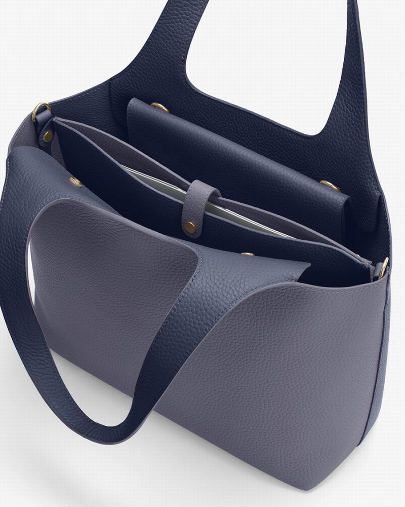 Bolso Tote Cuyana System Mujer Azul Marino | SQY1788LE