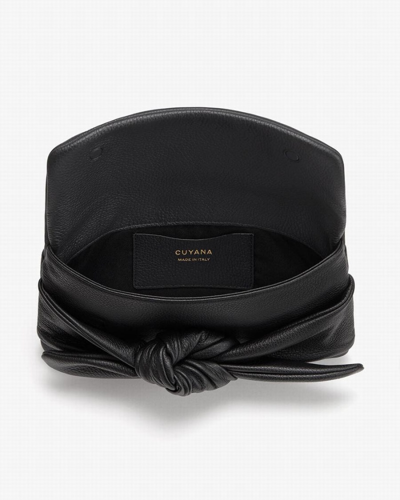 Bolso de Mano Cuyana Bow Mujer Negras | VCO6976WX