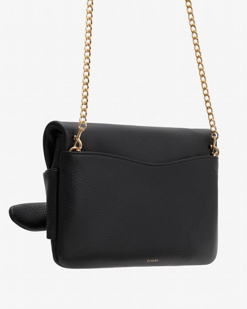 Bolso de Mano Cuyana Bow Mujer Negras | VCO6976WX