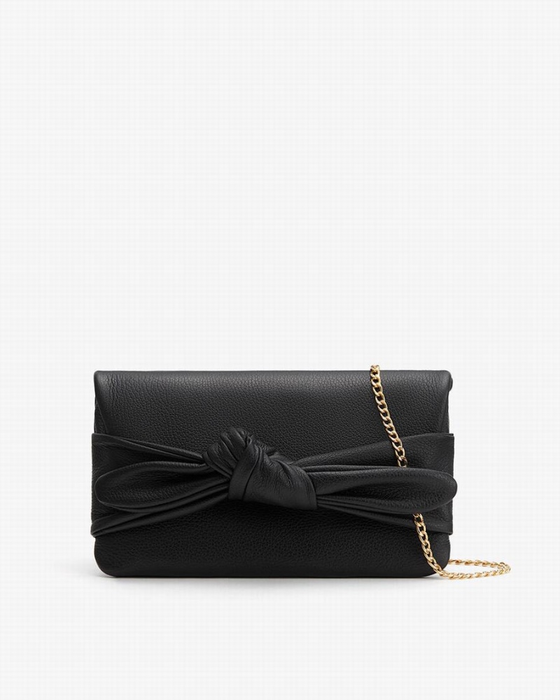 Bolso de Mano Cuyana Bow Mujer Negras | VCO6976WX