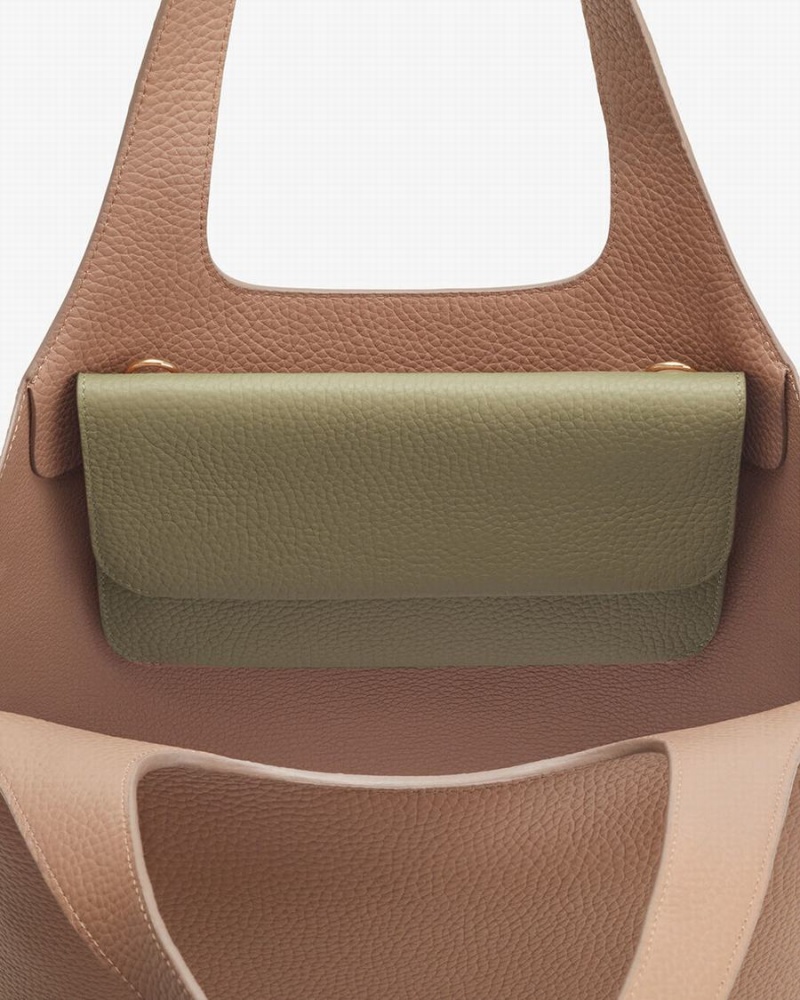 Bolso de Mano Cuyana System Flap Mujer Verde | WTM7568CF