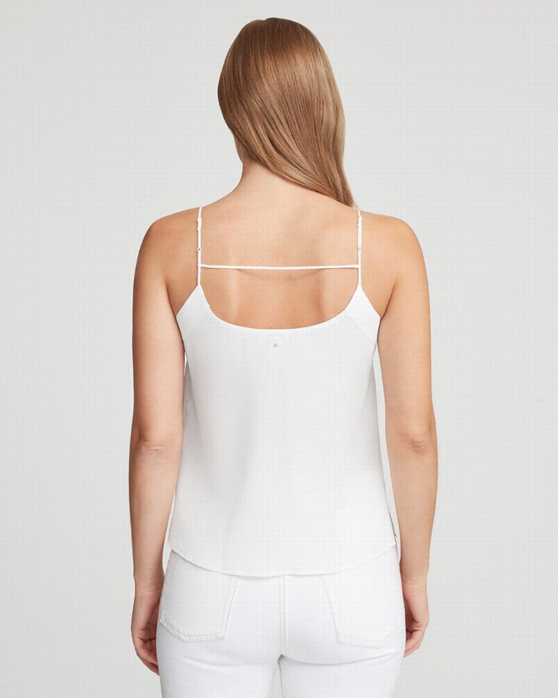 Camiseta Tirantes Cuyana Silk Cami Mujer Blancas | ZSC3154WN