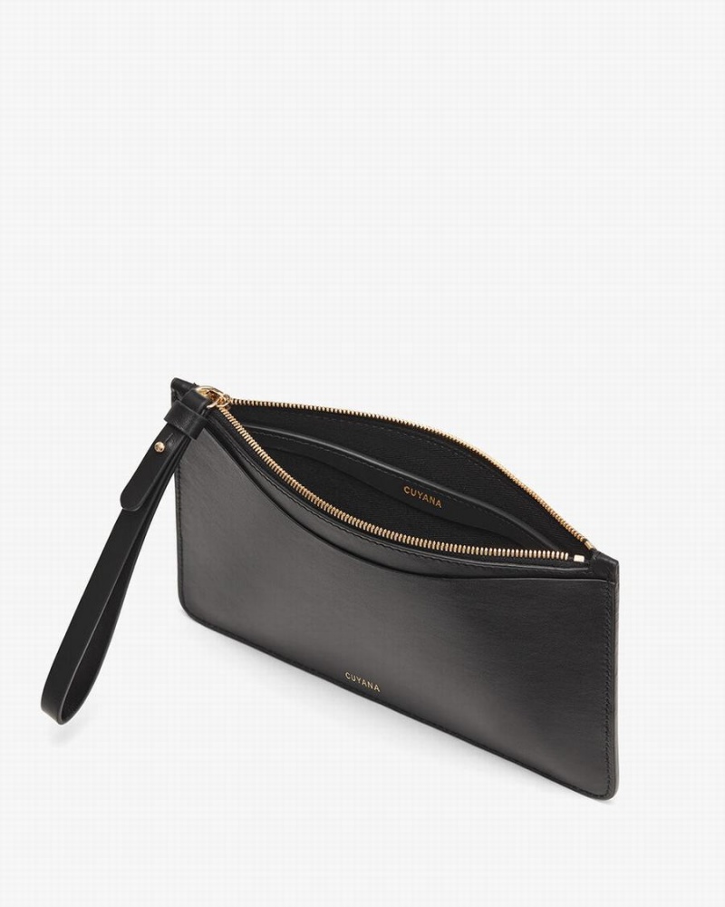 Carteras Cuyana Slim Wristlet Mujer Negras | KFJ148RC