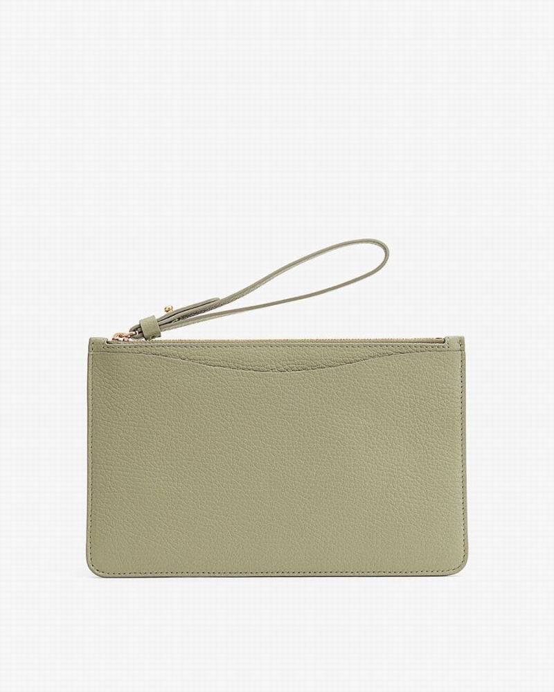 Carteras Cuyana Slim Wristlet Mujer Verde | NTA2846GZ