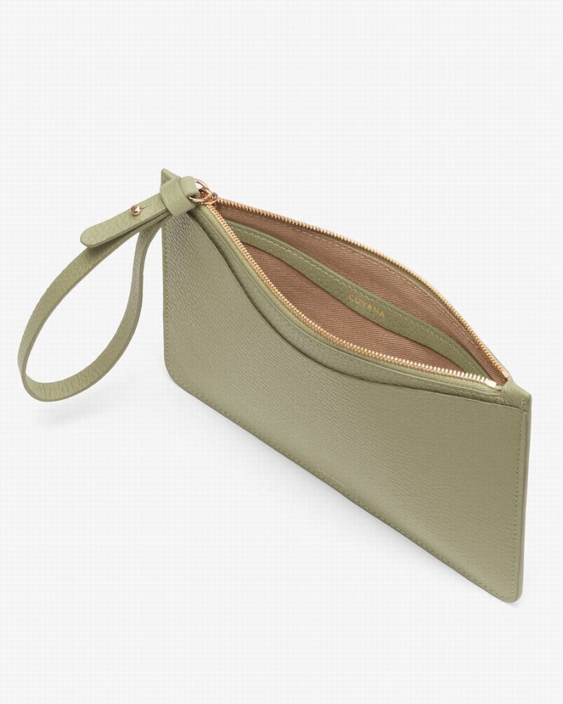 Carteras Cuyana Slim Wristlet Mujer Verde | NTA2846GZ