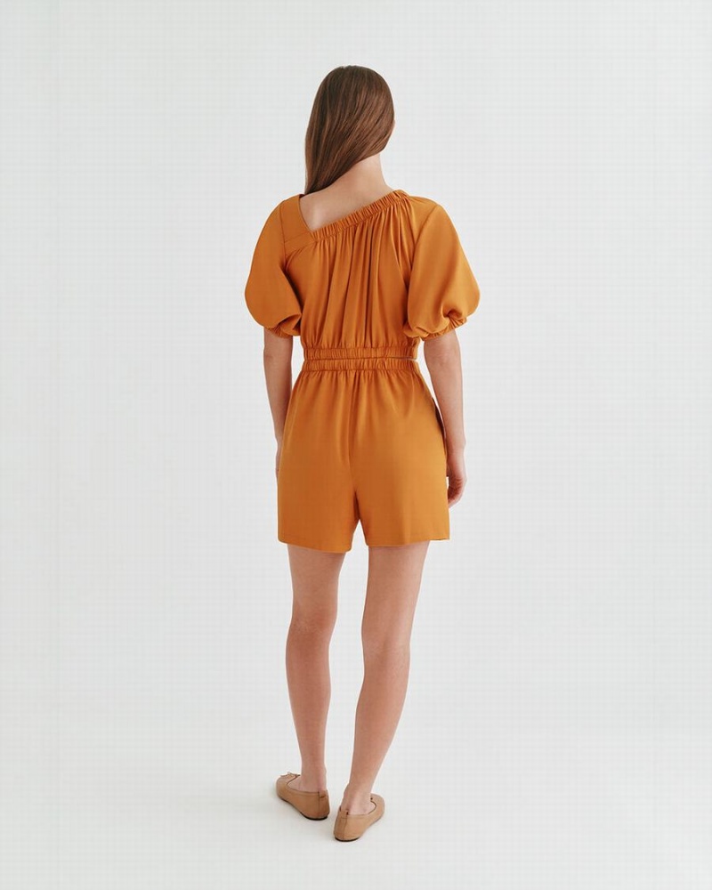 Mono Cuyana Gathered Front Mujer Amarillo | XLY9134GJ