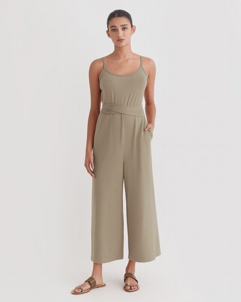 Mono Cuyana V-Back Mujer Verde | YGS289NY