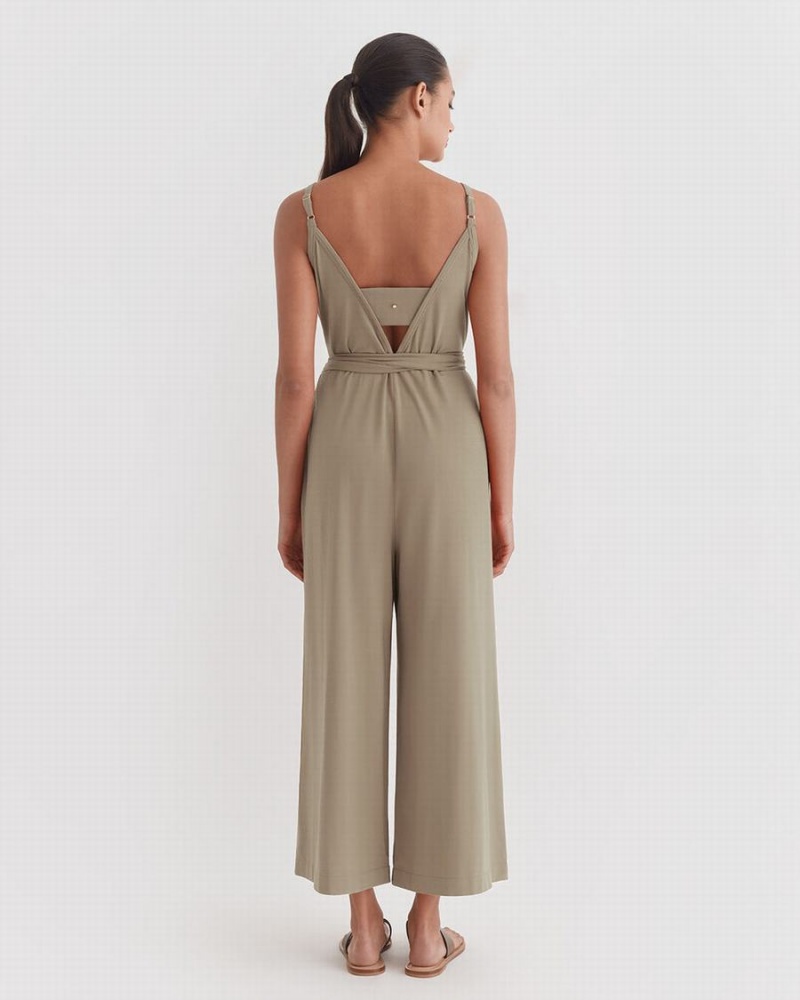 Mono Cuyana V-Back Mujer Verde | YGS289NY