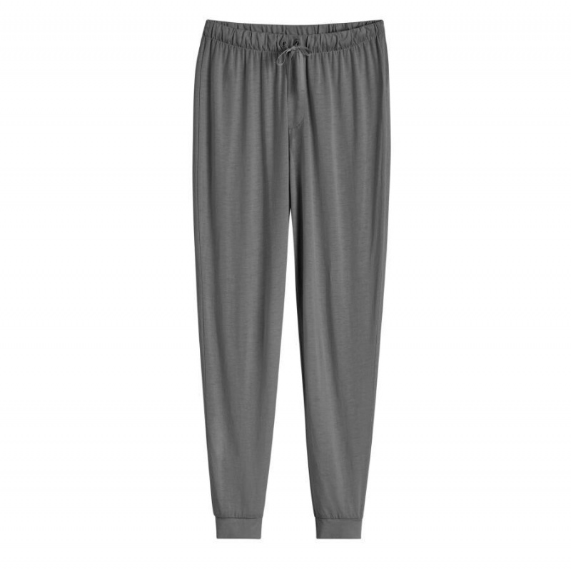 Pantalon Cuyana Organic Pima Tapered Mujer Gris | IEJ736OD