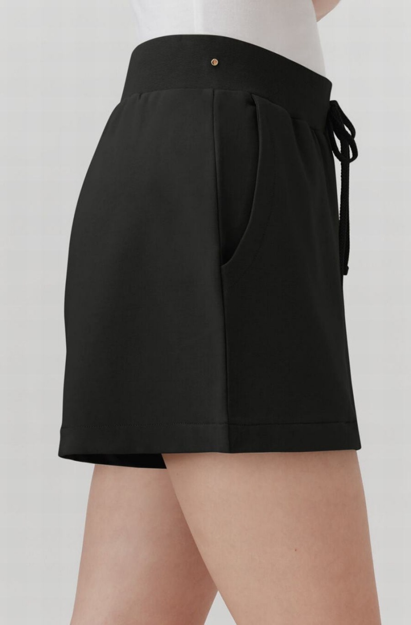 Short Cuyana French Terry Mujer Negras | PWH8368ND