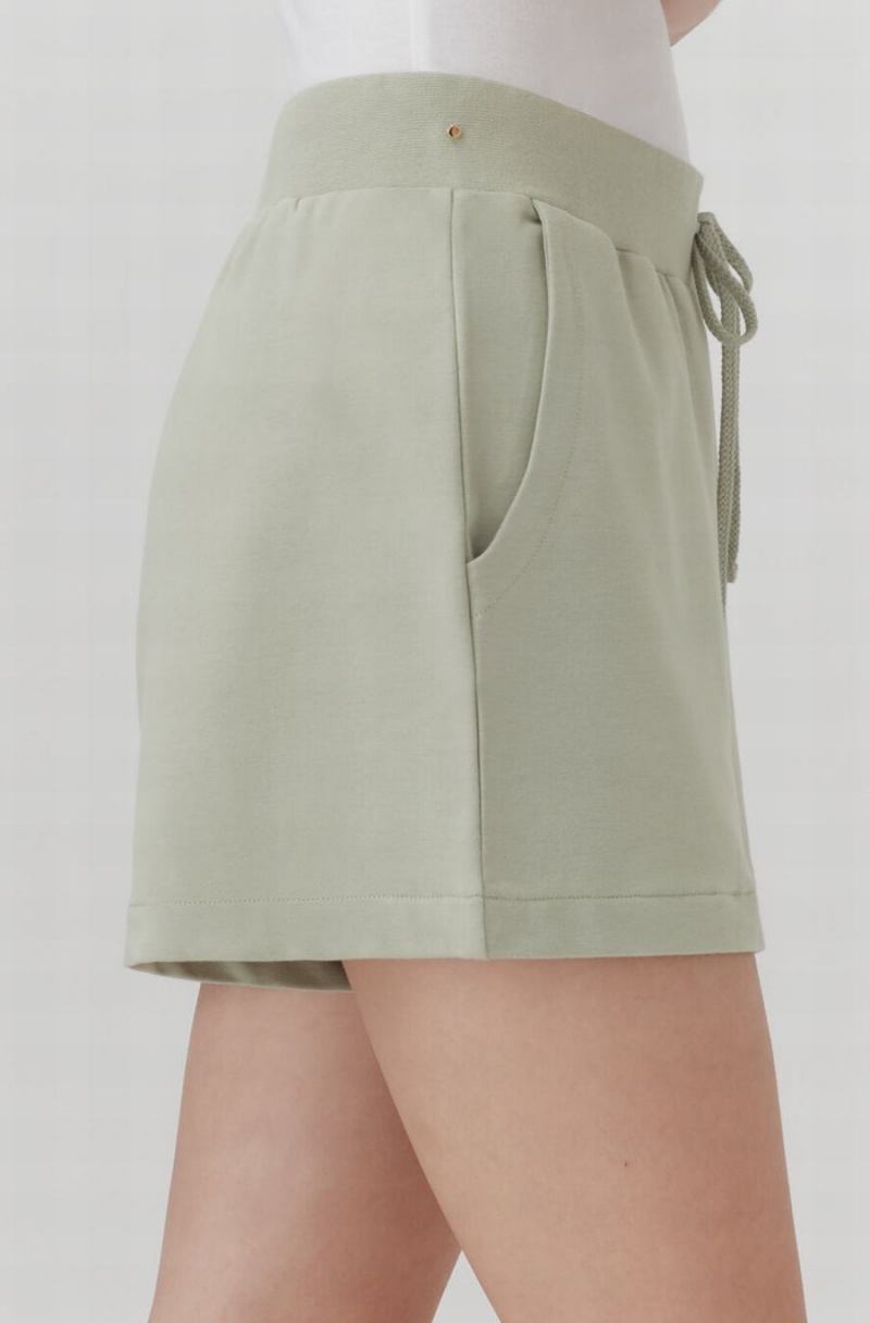 Short Cuyana French Terry Mujer Verde | JCT6377RE