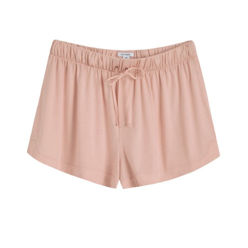 Short Cuyana Organic Pima Sleep Mujer Rosas | AQJ1369BB