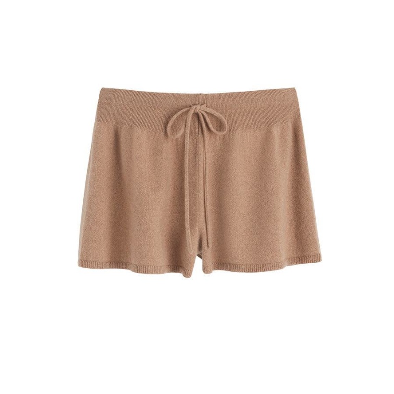 Short Cuyana Single-Origin Cashmere Mujer Marrones | LNA9893JO