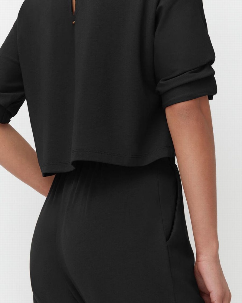 Vestido Cuyana Open-Back Mujer Negras | ANU634PA